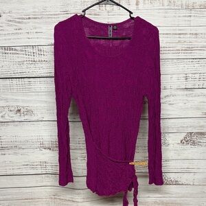 SNO SKINS Fuchsia Pucker Ballet Tie Top